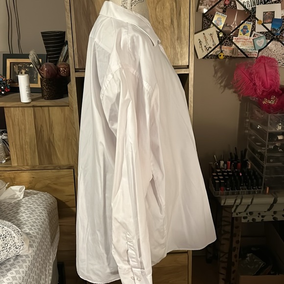 White Armando Dress Shirt - 18.5 Tall - Picture 2 of 4